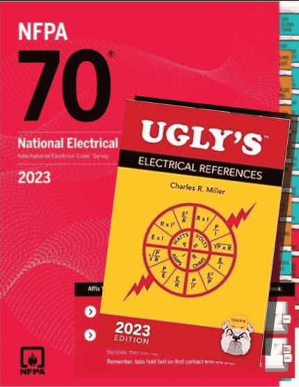 NFPA 70 National electrical code 2023 Paperback +Ugly’s Electrical Reference