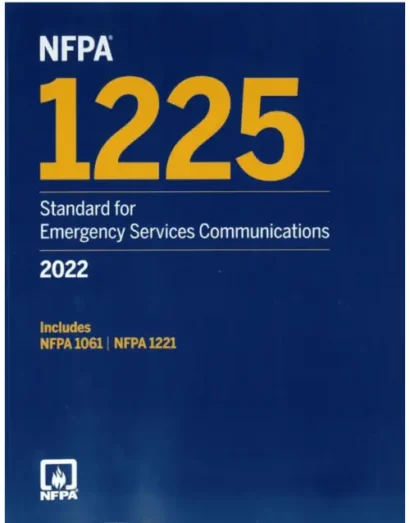 NFPA 1225: Standard for Emergency Services Communications 2022 (Paperback)