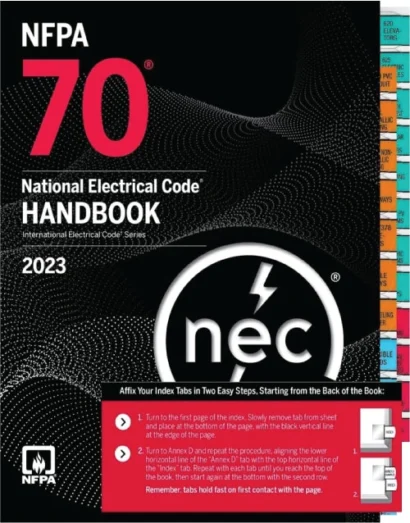 NFPA 70 National Electrical Code Handbook 2023 (Hardcover) With Index Tabs