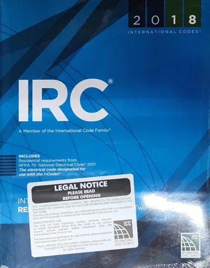 International Residential Code (IRC 2018) 1st Edition (Paperback) 2018 Edition
