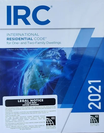 International Residential Code (IRC 2021) 1st Edition (Paperback) 2021 Edition