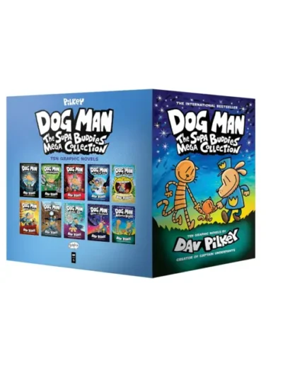 Dog Man: Supa Buddies Mega Collection by Dav Pilkey (Paperback Set)