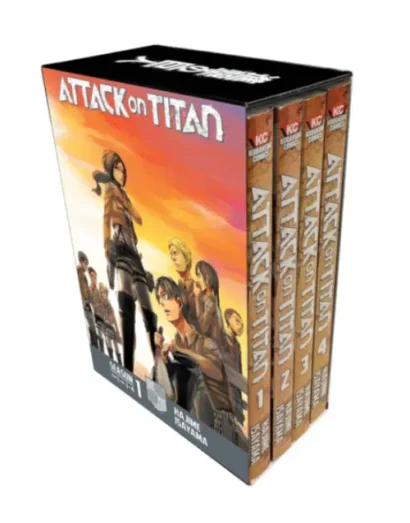 Attack on Titan Manga Box Set: Volumes 1–4 (The Beginning) – ISBN: 9781632360380
