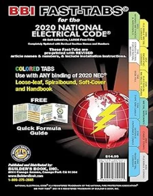 National Electrical Code (Color Coded) 2020 Fast-Tabs