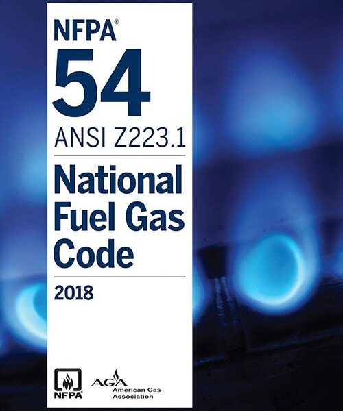 NFPA 54 ANSI Z223.1 National Fuel Gas Code 2018 Edition Book