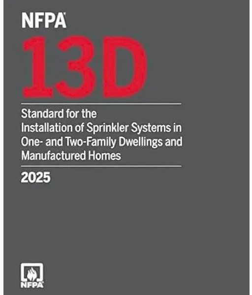 NFPA 13D, Standard for the Installation of Sprinkler Systems - 2025 Edition (Paperback)